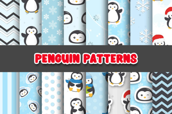 Penguin Digital Paper Patterns Collection