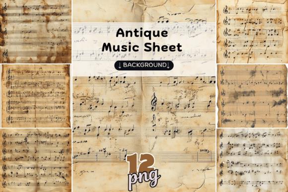 Antique Music Sheet Background