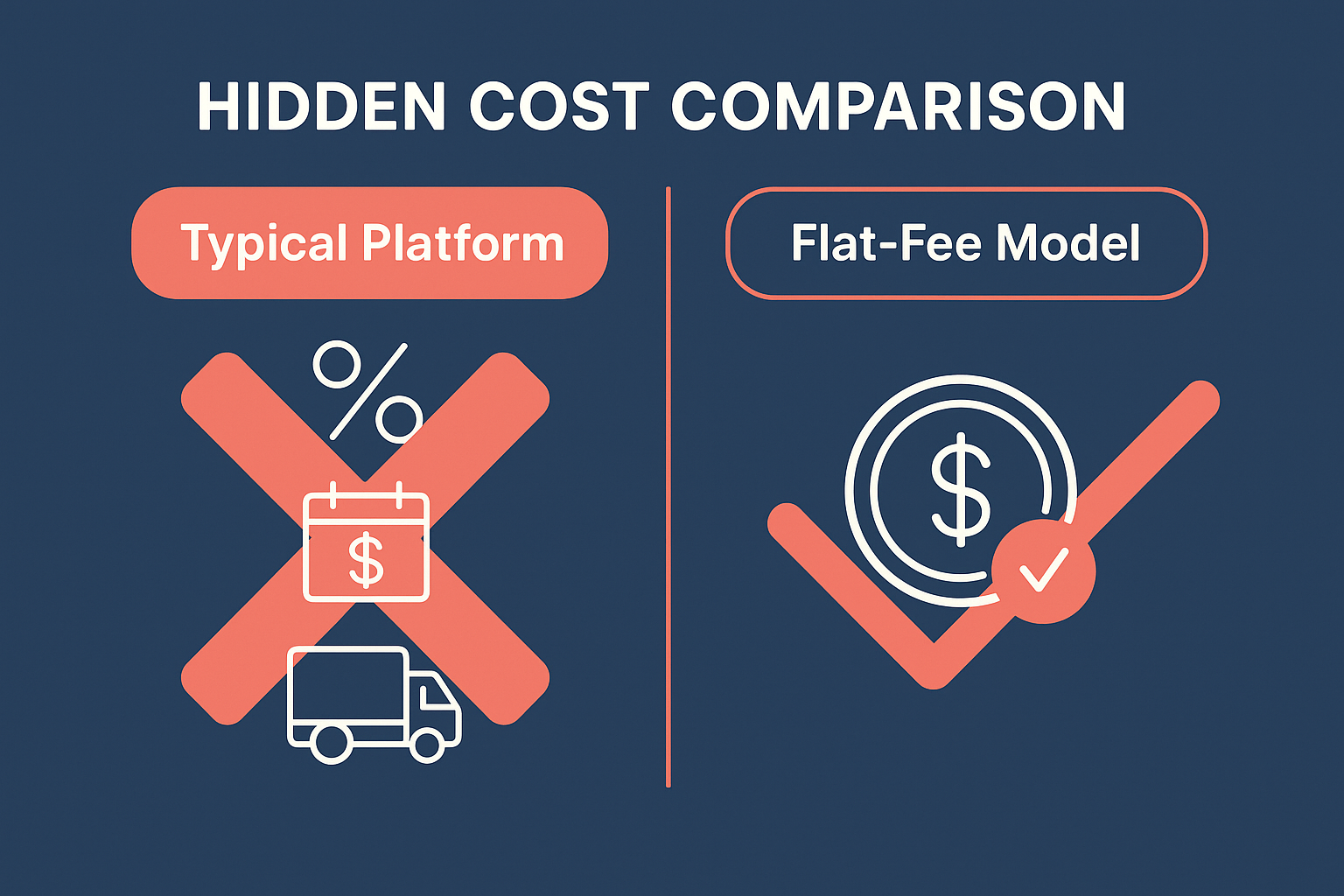 infographic showing hidden costs beyond COGS for dropship supplements