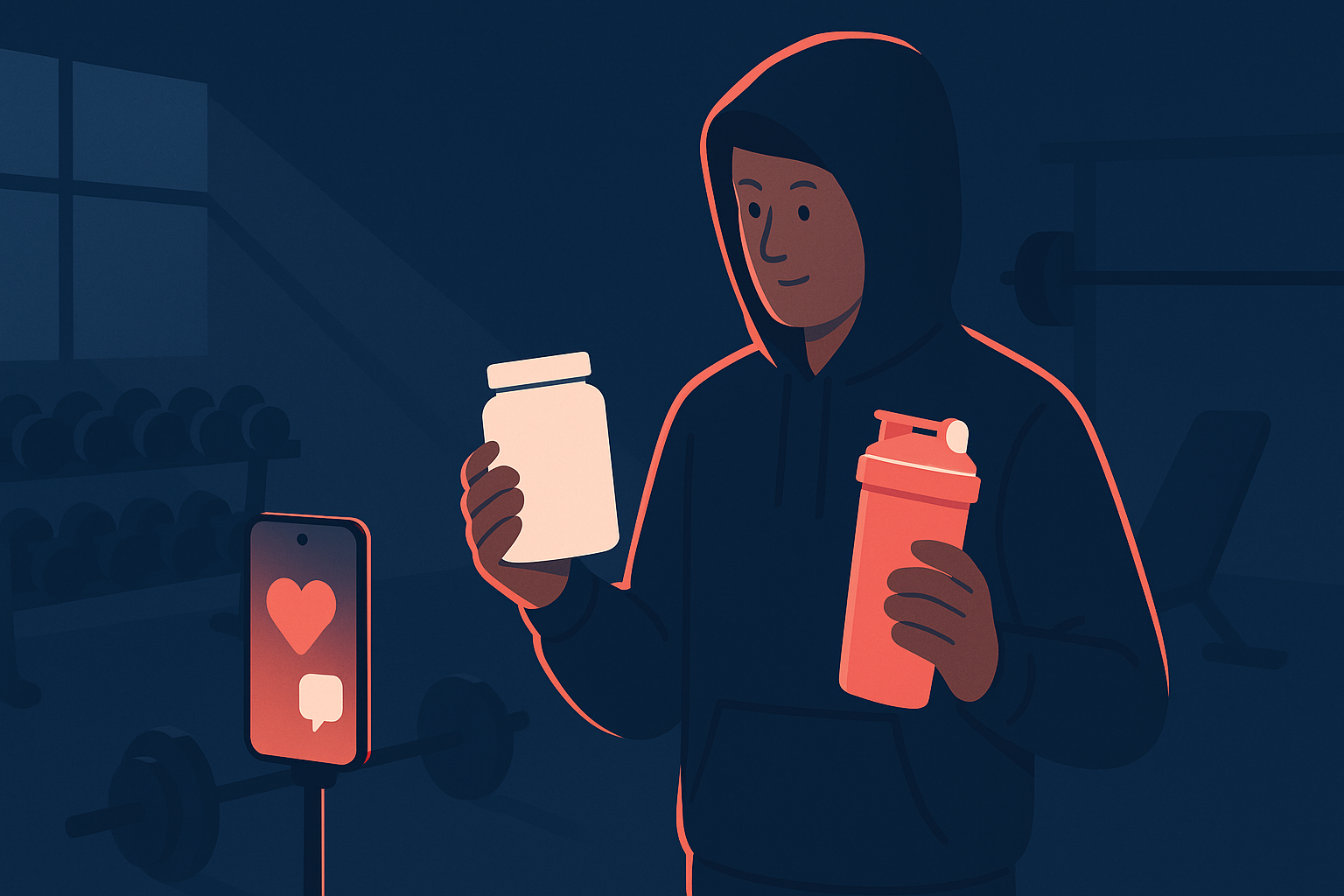 TikTok community flywheel for a white-label pre-workout supplement brand