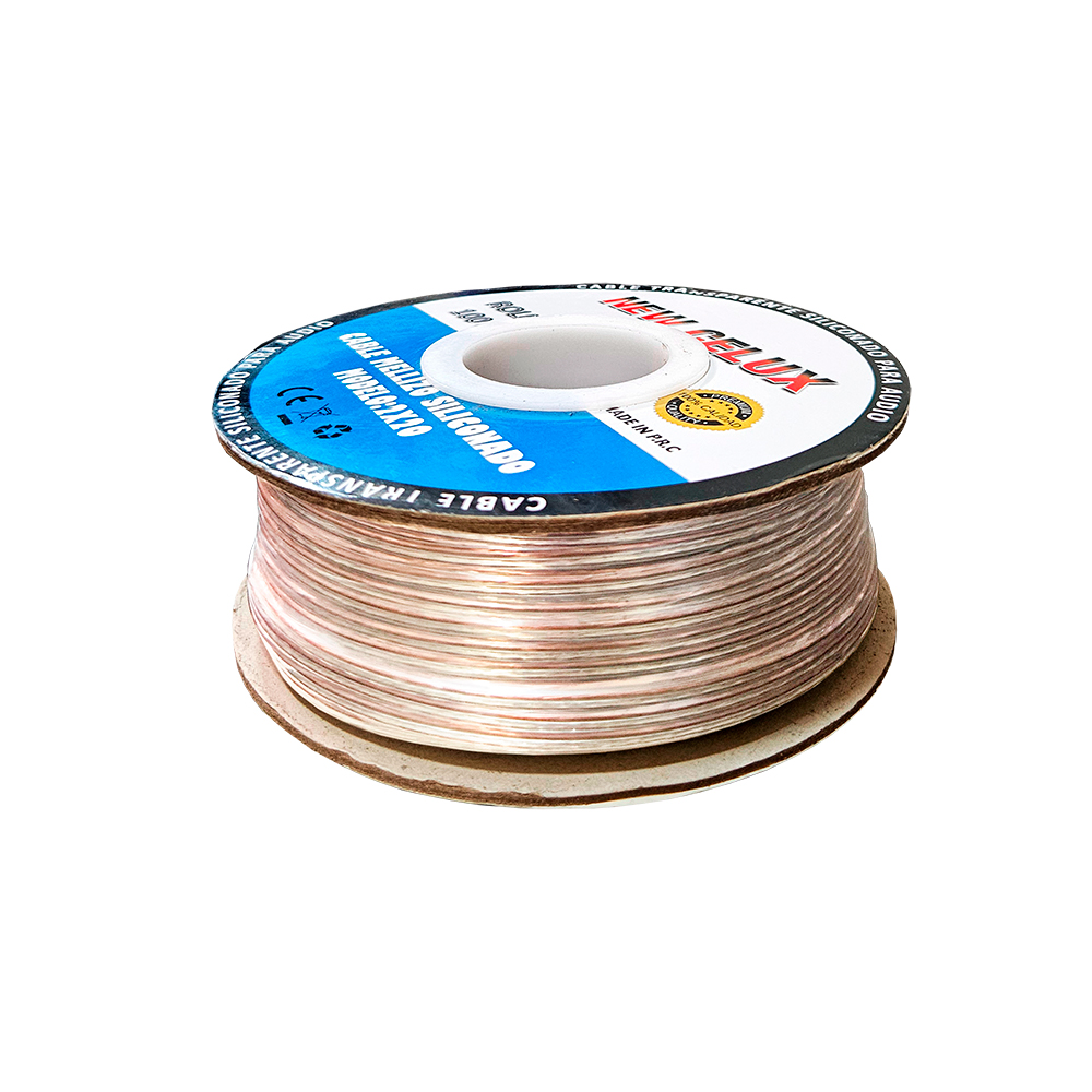 CABLE MELLIZO SILICONADO TRANSPARENTE CLARO 2X20 CELUX