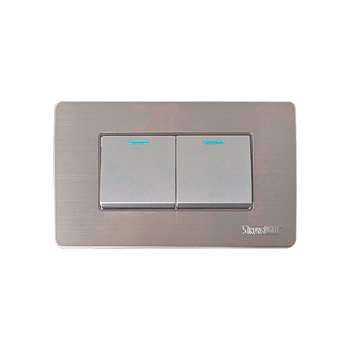 INTERRUPTOR DOBLE ACERO TOP STRONGLIGHT