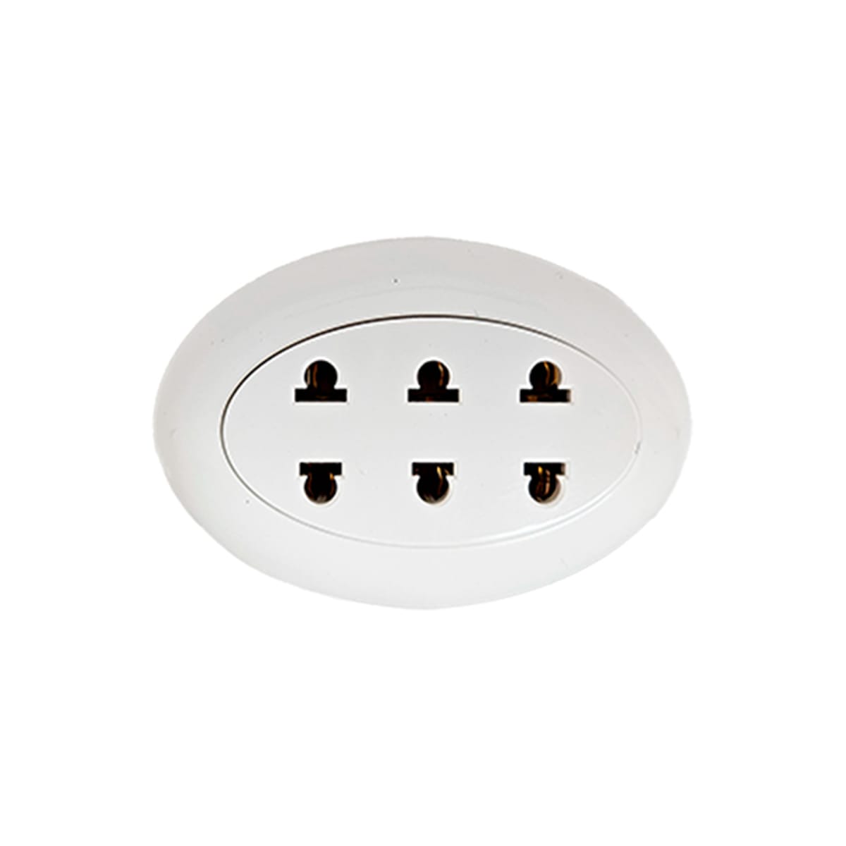 TOMA TRIPLE VISIBLE BLANCO TOP STRONGLIGHT