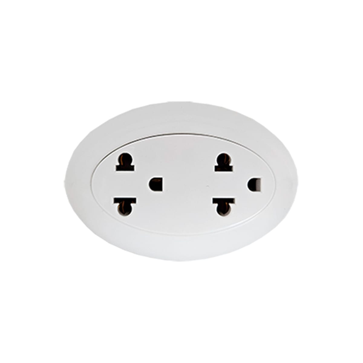 TOMA DOBLE TIERRA VISIBLE BLANCO TOP STRONGLIGHT