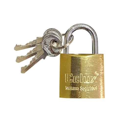CANDADO ACERO Nº 38MM DORADO X DOZ CELUX 