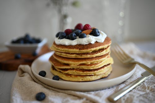 Blueberry pancakes