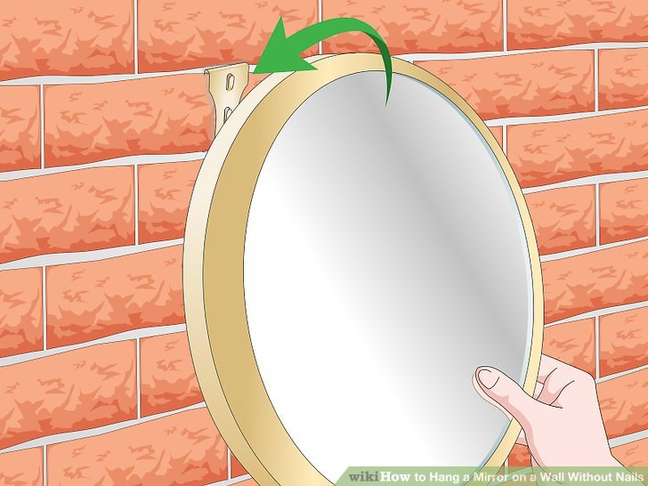 Image titled Hang a Mirror on a Wall Without Nails Step 12