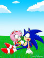 sonic and amy kiss