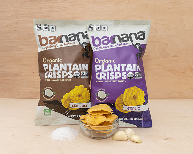 BARNANA® SNACKS INTRODUCES ORGANIC PLANTAIN CRISPS New Salty Snack