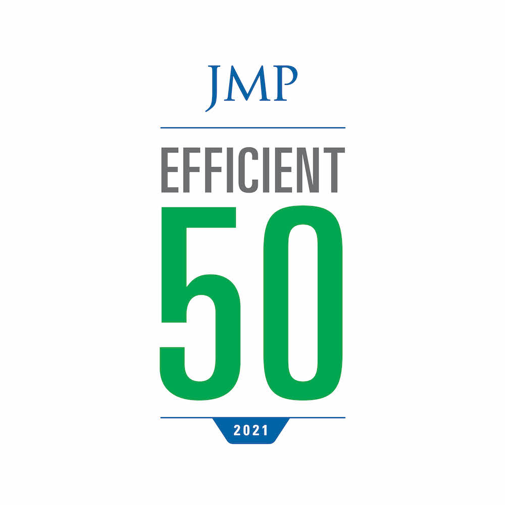 Gridium Ranks in The Efficient Fifty by JMP Securities for Leading