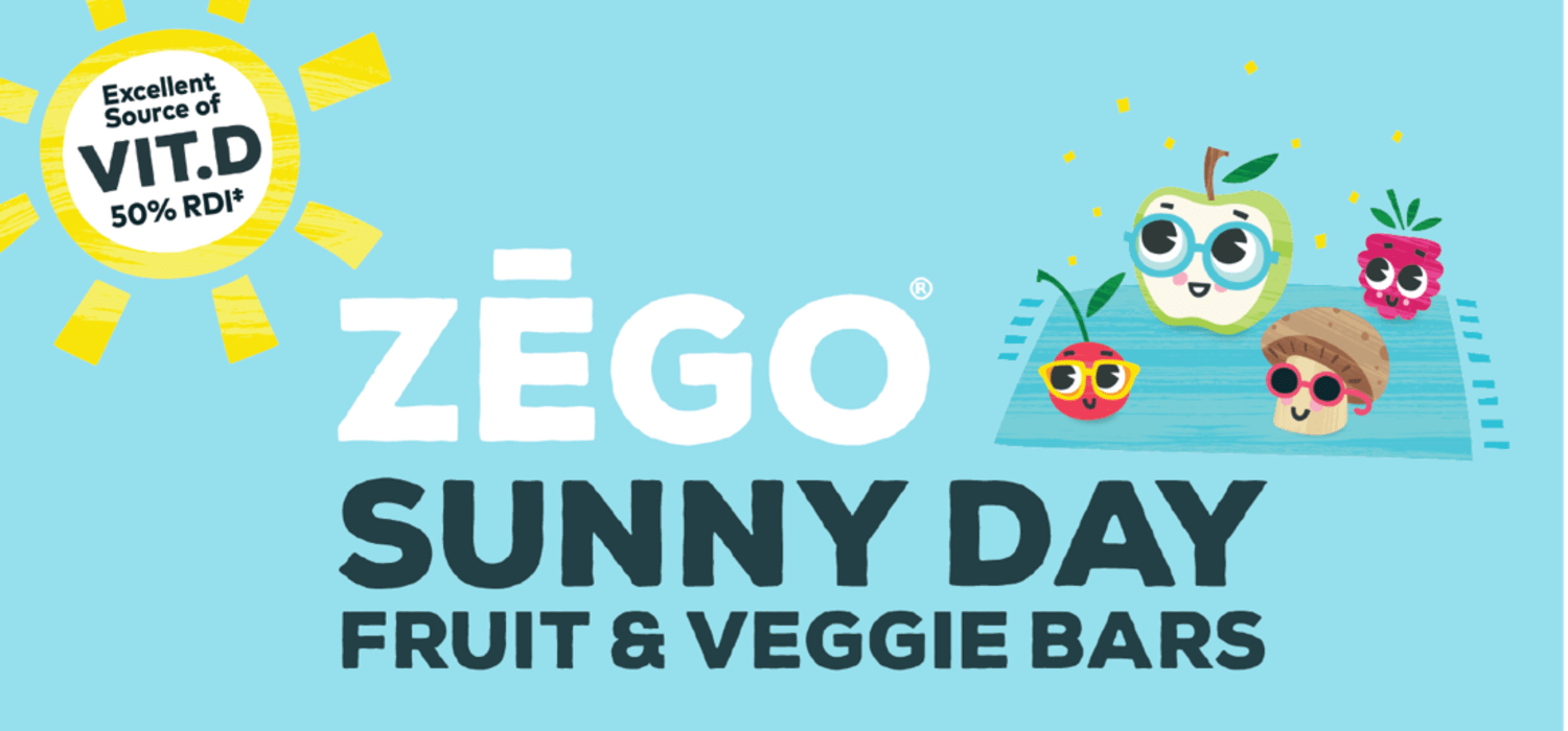 ZEGO Launching New Sunny Day Fruit & Veggie Bars with Vitamin D