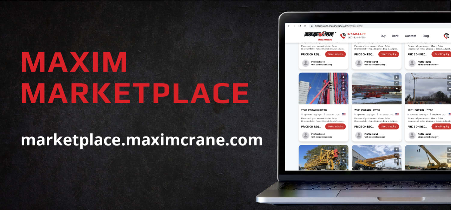 Maxim Crane Works, L.P. Launches Digital Marketplace for Used Equipment