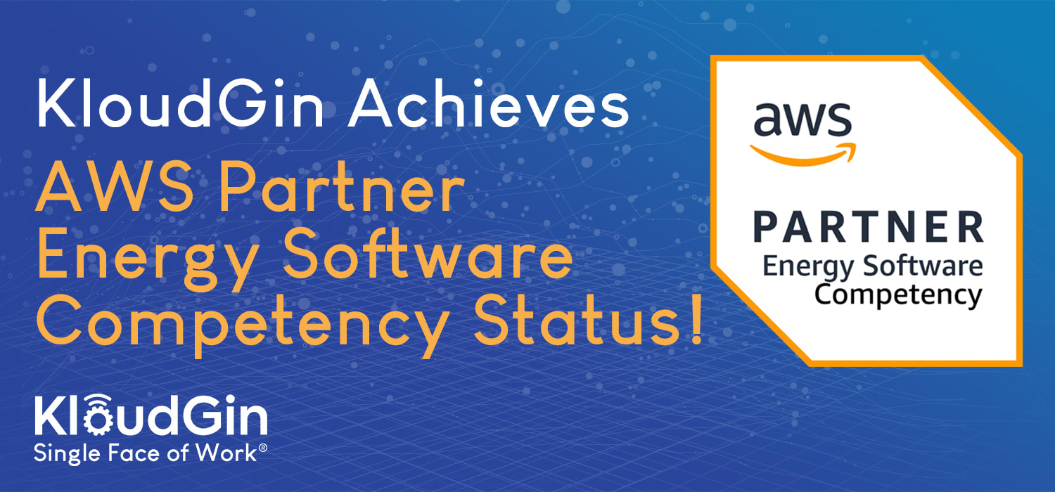 KloudGin Achieves AWS Energy Competency Status Utility Dive