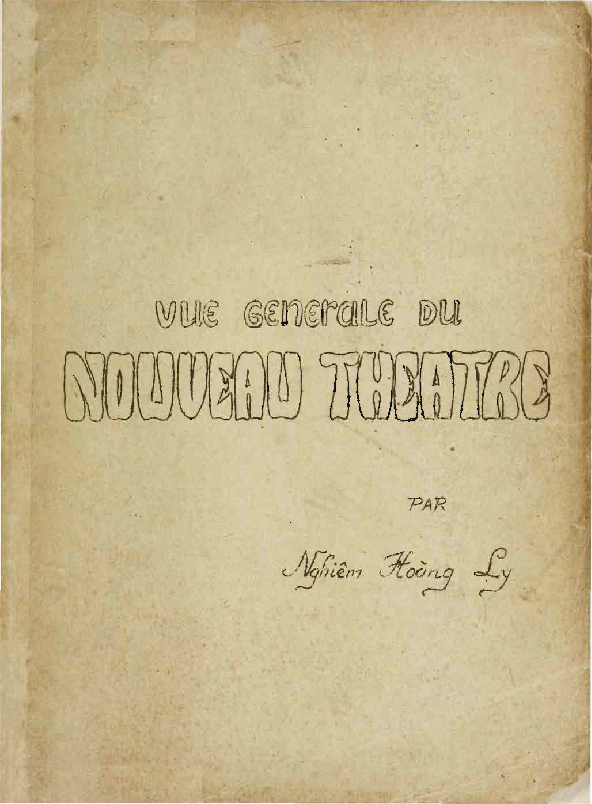Vue générale du nouveau théâtre Thése de doctorat de litérature Francaise Spécialité seminaire luận án Tiến sĩ