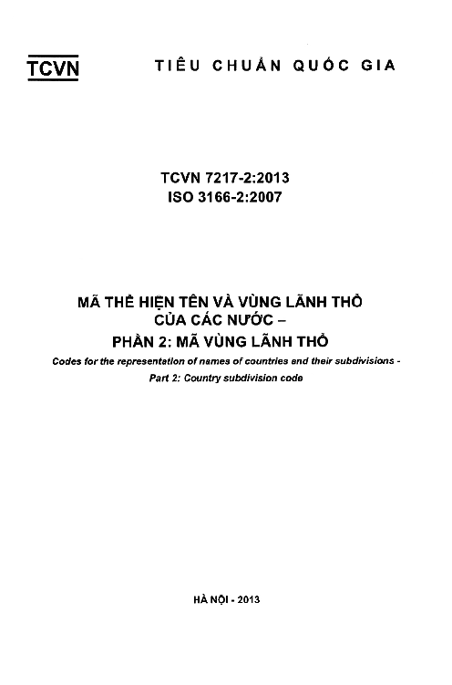 TCVN 7217-2 2013 ISO 3166-22007