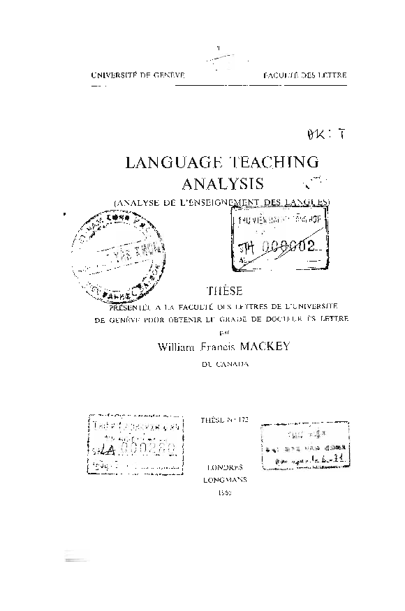 Language teaching analysis Luận văn thạc sĩ