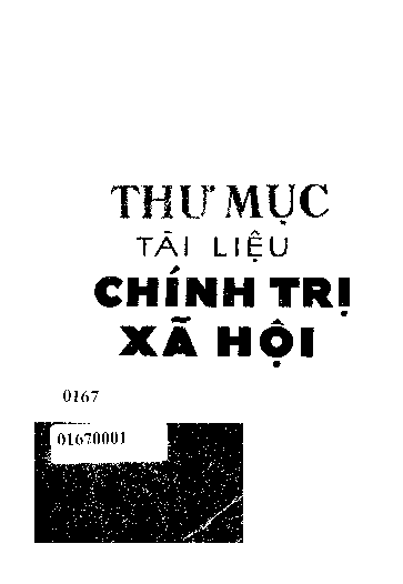 Thư mục tài liệu chính trị xã hội Giáo trình dùng cho sinh viên ĐH Thư viện...