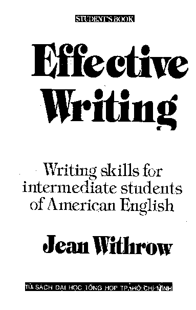 Effective writing Writing skills for intermediate students of Americ. Vol. 3