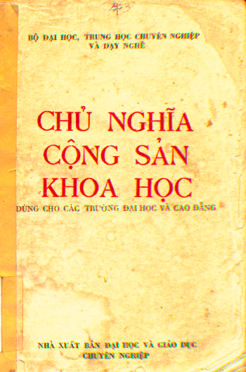 Chủ nghĩa cộng sản khoa học Dùng cho các trường đại học và cao đẳng
