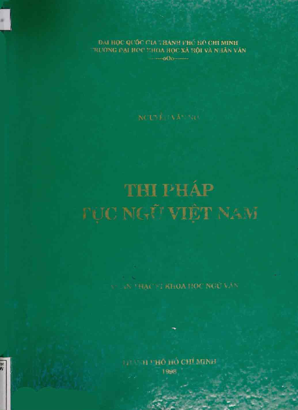 Thi pháp tục ngữ Việt Nam luận văn Thạc sĩ 5.04.33