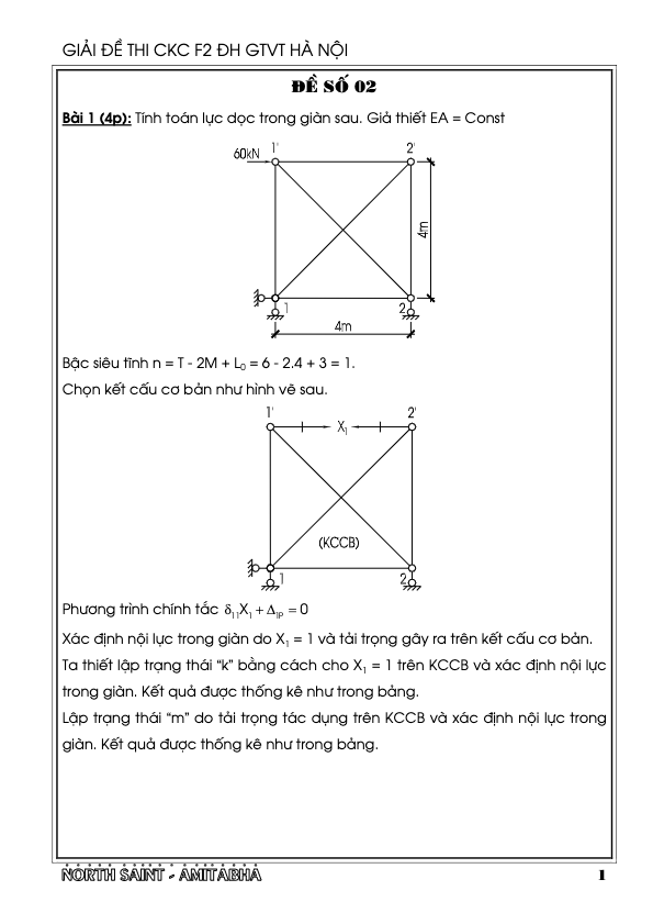 Giải đề thi cơ kết cấu f2 (Full 50 đề)