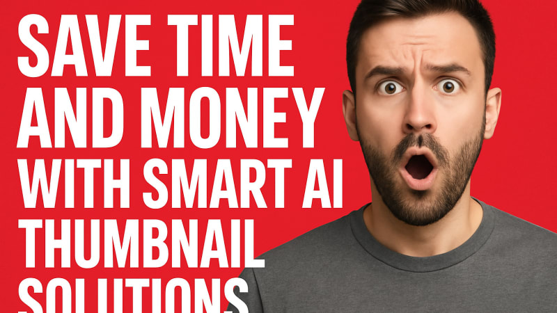 Save Time and Money with Smart AI Thumbnail Solutions
