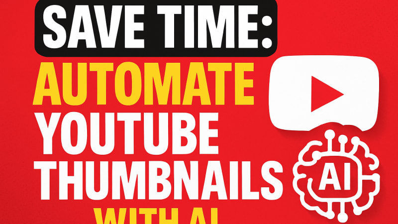 Save Time: Automate YouTube Thumbnails with AI