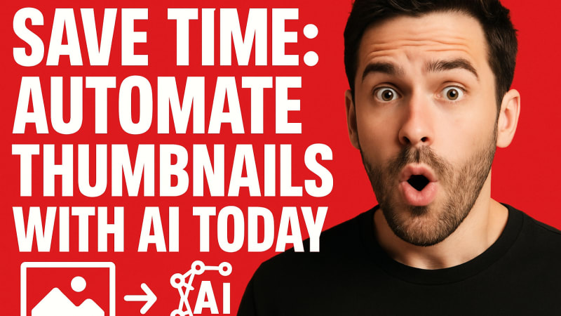 Save Time: Automate Thumbnails with AI Today