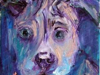 Dog. 2016. Oil on canvas Oil. 30x25 cm