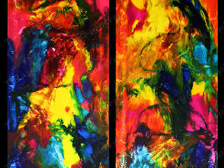 ALICE IN WONDERLAND. 2013. Diptych 2 canvases Acrylic. 40x120 cm