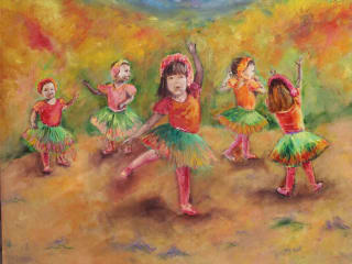 Children Ballerinas. 2015. Oil on canvas. 50x60 cm