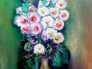 Mallow. 2017. Oil on canvas. 90x40 cm