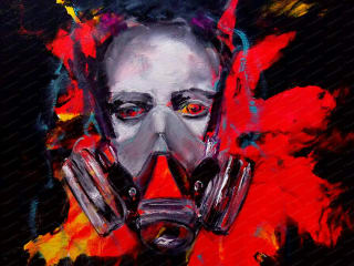 Breathing through. 2017. Oil on canvas. 60x60 cm