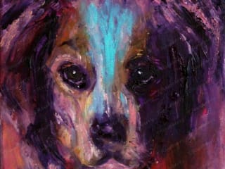 Puppy. 2016. Oil on canvas Oil. 30x25 cm