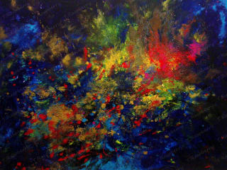 DEEPSEA UNIVERSE. 2015. Canvas Acrylic. 90x120 cm