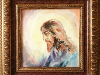 JESUS. 2014. Canvas Oil. 20x20 cm