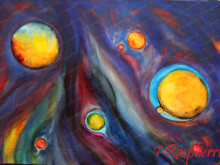 Space. 2013. Acrylic on canvas. 50x70 cm