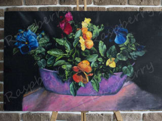 VIOLS. 2014. Canvas Oil. 70x50 cm