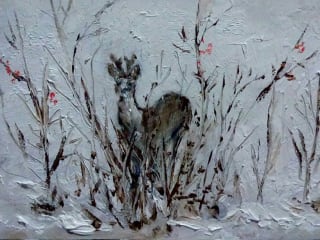 Fawn. 2017. Canvas Oil. 10x15 cm