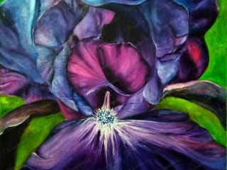 Iris purple. 2016. Oil on canvas. 60x50 cm