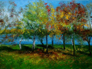 LAKE. 2014. Canvas Oil. 50x70 cm