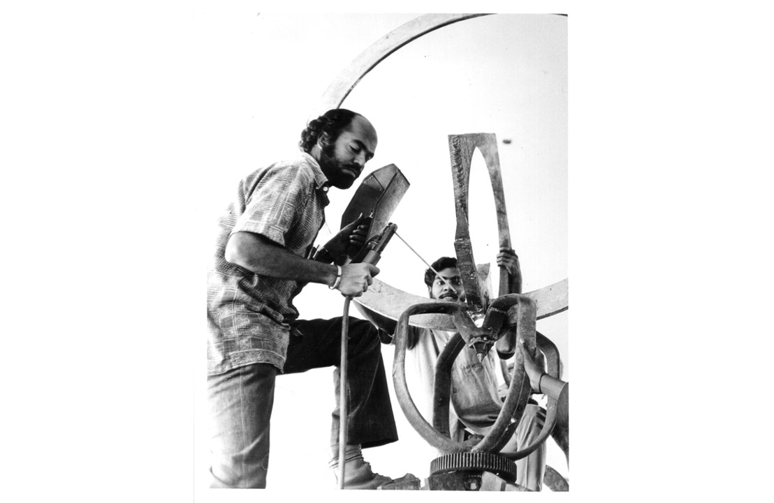 Balan Nambiar in Mild Steel Studio in 1975