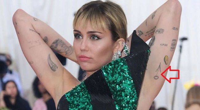 miley cyrus-sunflower tattoo