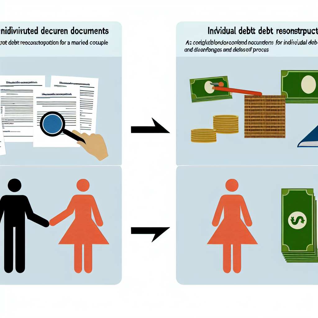 부부 재정 관리 일러스트