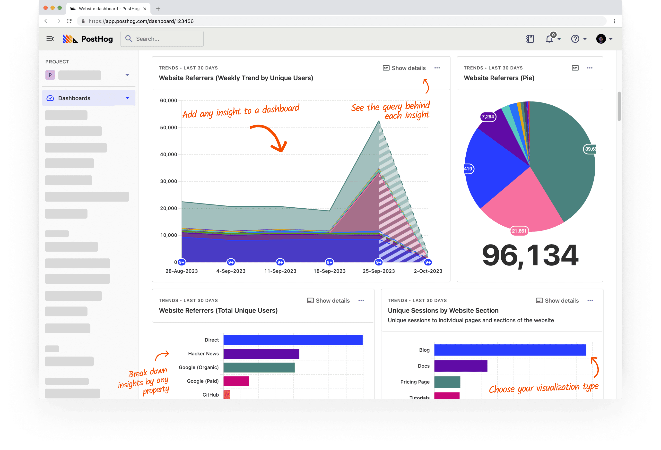 Screenshot of PostHog Product Analytics