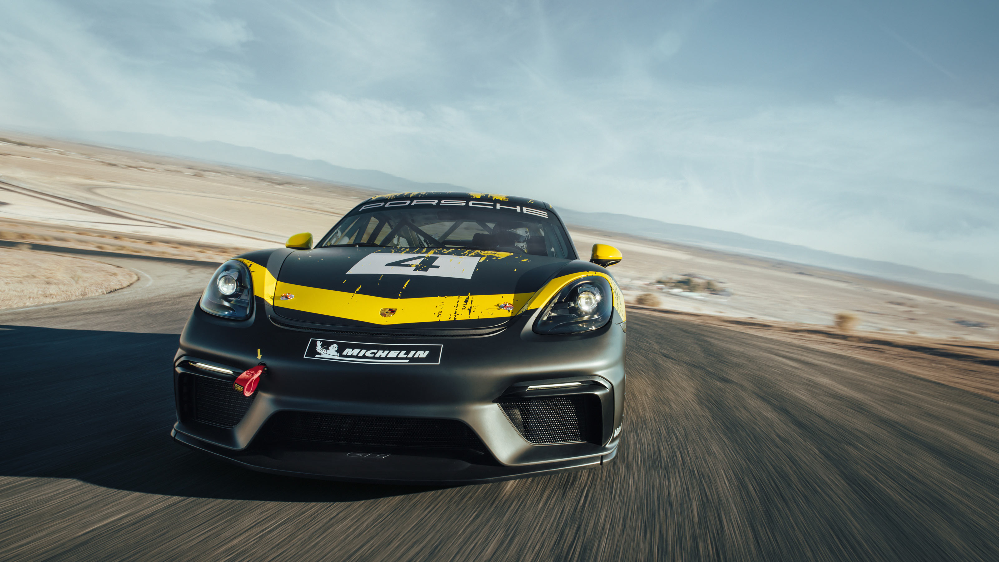1/43 Porsche Cayman GT4 Clubsport テストカー Minichamps 1:43 Porsche 718 Cayman GT4 RS 2022 azzuro thetys