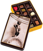 Tin Box Manneken Pis 225 g, 16 chocolates