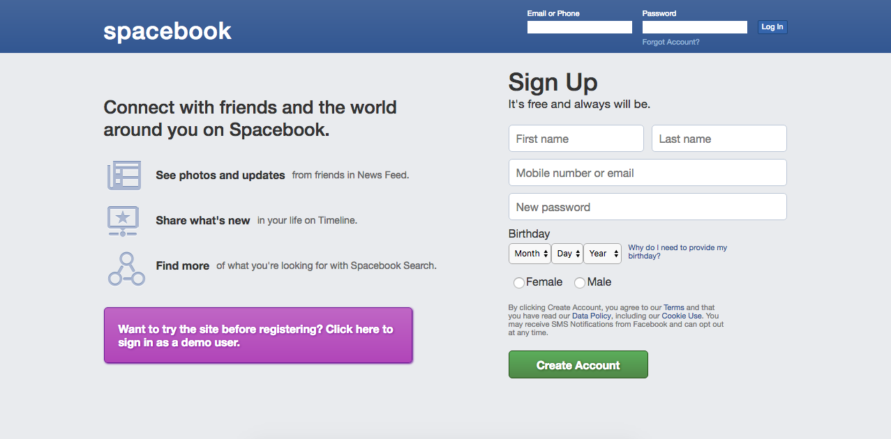 Landing Page