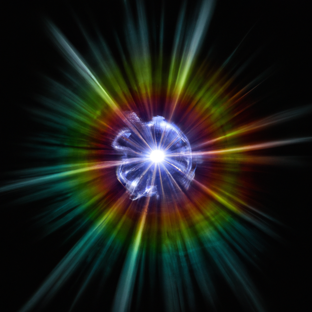 Colourful Supernova Explosion from distance
