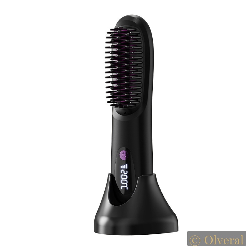 Peigne électrique lissant LCD Rechargeable